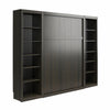 Signature Sleep Paramount Full Murphy Bed Bundle with 2 Open Storage Side Cabinets - Espresso - Full