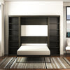 Signature Sleep Paramount Full Murphy Bed Bundle with 2 Open Storage Side Cabinets - Espresso - Full