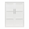 Signature Sleep Impressions Queen Murphy Bed with Gallery Shelf & Touch Sensor LED Lighting, - White - Queen