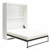 Signature Sleep Impressions Queen Murphy Bed with Gallery Shelf & Touch Sensor LED Lighting, - White - Queen