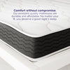Vitality 8" Independently Encased Coil and Charcoal Gel Memory Foam Hybrid Mattress - White - King