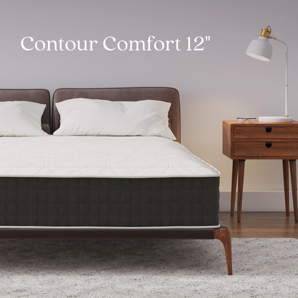 Signature Sleep Contour Comfort 12-Inch Tight-Top Mattress, Full - White - Full