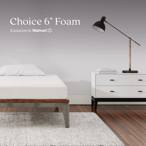 Signature Sleep Gold Choice 6” Foam Mattress, Full - White - Full
