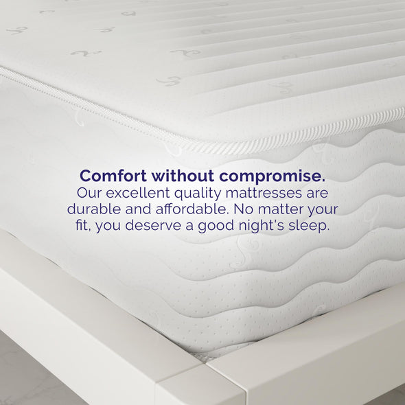 Contour 10 Inch Reversible Independently Encased Coil Mattress - White - King