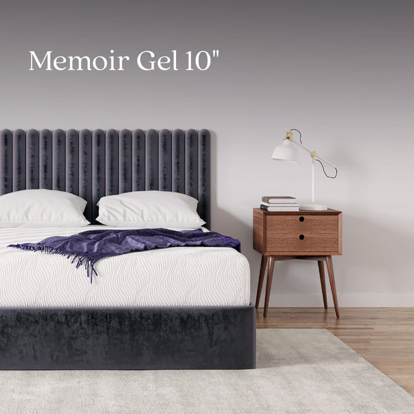 Signature Sleep Memoir 10" Gel Memory Foam Mattress, Queen Size - White - Queen
