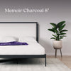 Signature Sleep Memoir 8" Charcoal Memory Foam Mattress, Queen - White - Queen