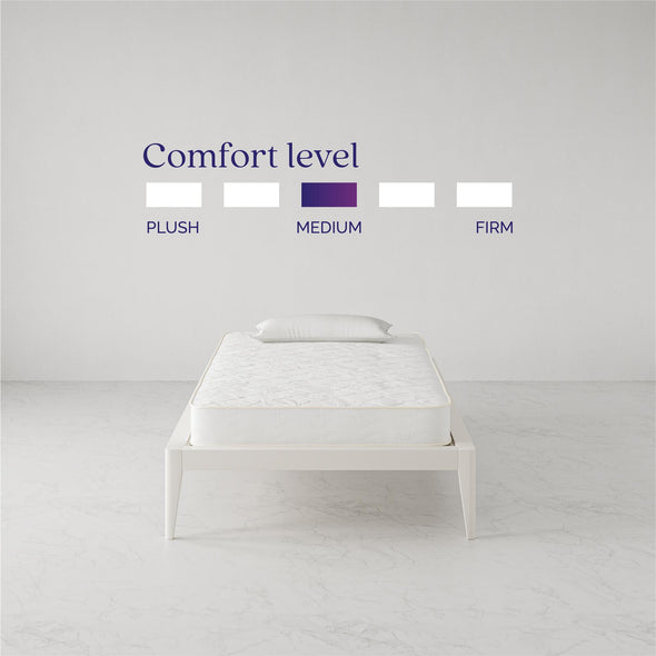 Signature Sleep Solace 6" Bonnell Coil Mattress, Twin - White - Twin